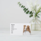 オーストラリアの羊飼いのプロフィールカード 名刺 (スタンド正面)