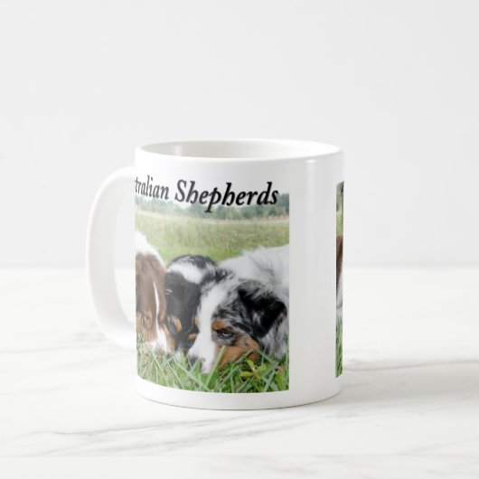 オーストラリアの羊飼いのマグ コーヒーマグカップ (正面左)