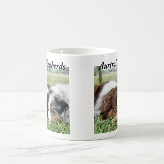 オーストラリアの羊飼いのマグ コーヒーマグカップ (中央)