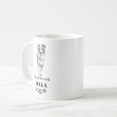 オーストラリアの羊飼いの人生はカスタムより良い犬の名前 コーヒーマグカップ (正面左)