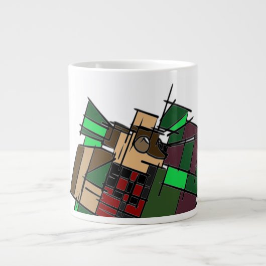 オーストラリアの羊飼いの冬 ジャンボコーヒーマグカップ (正面)