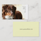 オーストラリアの羊飼いの名刺 名刺 (正面/裏面)