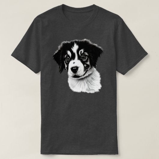 オーストラリアの羊飼いの子犬 Tシャツ (デザイン正面)