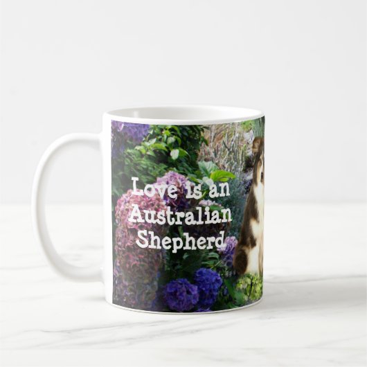 オーストラリアの羊飼いの庭のマグ コーヒーマグカップ (左)