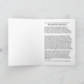 オーストラリアの羊飼いの悔やみや弔慰カード カード (内部)