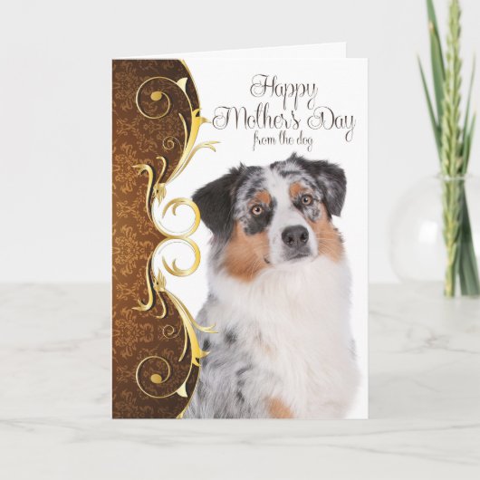 オーストラリアの羊飼いの母の日カード カード (正面)