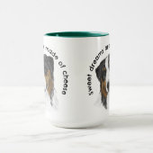 オーストラリアの羊飼いの水の色パーソナライズされた マグカップ (中央)