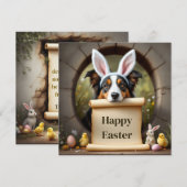 オーストラリアの羊飼いの犬とメッセージ シーズンカード (正面/裏面)