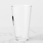 オーストラリアの羊飼いの犬のシルエットパーソナライズされた タンブラーグラス (左)