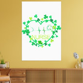 オーストラリアの羊飼いの犬のラッキーチャーム聖パットを持っている キャンバスプリント (インサイチュ (リビング))