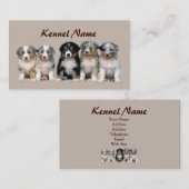 オーストラリアの羊飼いの繁殖動物の名刺 名刺 (正面/裏面)