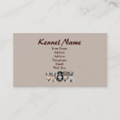 オーストラリアの羊飼いの繁殖動物の名刺 名刺 (裏面)