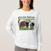 オーストラリアの羊飼いの長袖のTシャツ Tシャツ (正面)