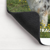 オーストラリアの羊飼いの青いmerle愛w pic マウスパッド (コーナー)