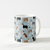 オーストラリアの羊飼いの骨とポーズコーヒーマグ コーヒーマグカップ (正面右)