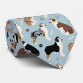 オーストラリアの羊飼いの骨とポーズブルー ネクタイ (ロール)