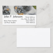 オーストラリアの羊飼いの~の青いMerleのポートレート 名刺 (正面/裏面)