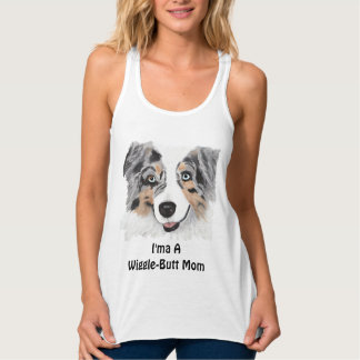 オーストラリアの羊飼いの"I'maの振れお尻のお母さん"のTシャツ タンクトップ