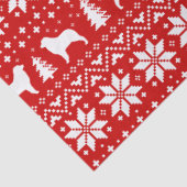 オーストラリアの羊飼いはクリスマスパターンのシルエットを描きます 薄葉紙 (詳細)