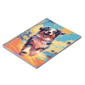 オーストラリアの羊飼いアットザトロピカルビーチ ノートブック (左側)