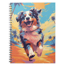 オーストラリアの羊飼いアットザトロピカルビーチ ノートブック