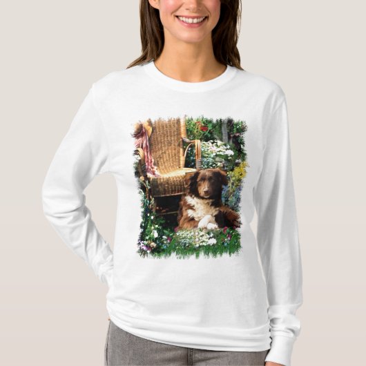 オーストラリアの羊飼いアートギフト Tシャツ (正面)