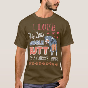 オーストラリアの羊飼いウィグルお尻そのオーストラリアの薄い Tシャツ
