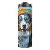 オーストラリアの羊飼いオンビーチ犬の恋人の夏のギフト タンブラー (正面)