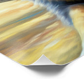 オーストラリアの羊飼いオンビーチ犬の恋人の夏のギフト ポスター (コーナー)