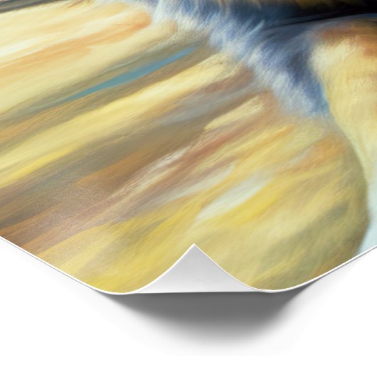 オーストラリアの羊飼いオンビーチ犬の恋人の夏のギフト ポスター (コーナー)