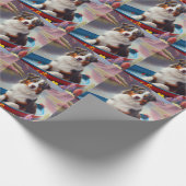 オーストラリアの羊飼いオン・パドル:風光明媚な冒険 ラッピングペーパー (角)