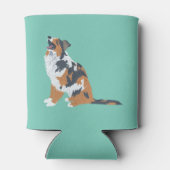 オーストラリアの羊飼いオーストラリア犬の袖 缶クーラー (裏面)