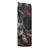 オーストラリアの羊飼いカボチャのハロウィーン怖い タンブラー (回転右)