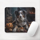 オーストラリアの羊飼いカボチャのハロウィーン怖い マウスパッド (マウス)