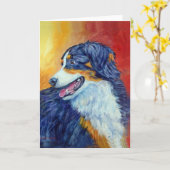 オーストラリアの羊飼いグリーティングカード カード (黄色い花)