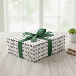 オーストラリアの羊飼いコート柄のラッピング紙 ラッピングペーパー