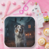 オーストラリアの羊飼いハロウィンホラー ペーパープレート (パーティー)