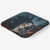 オーストラリアの羊飼いハロウィンホラー ペーパープレート (傾斜あり)