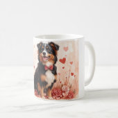 オーストラリアの羊飼いバラ – バレンタインデー コーヒーマグカップ (正面右)