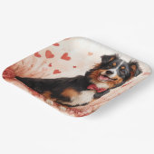 オーストラリアの羊飼いバラ – バレンタインデー ペーパープレート (傾斜あり)