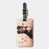 オーストラリアの羊飼いバラ – バレンタインデー ラゲッジタグ (正面縦)