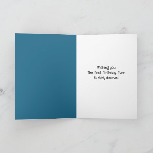 オーストラリアの羊飼いパウプリント誕生日 カード (内部)