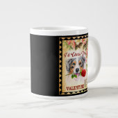オーストラリアの羊飼いヴィンテージバレンタインデーバラ ジャンボコーヒーマグカップ (正面右)