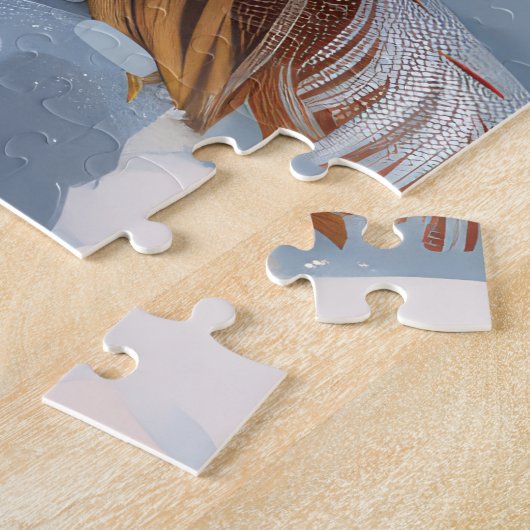 オーストラリアの羊飼い冬のワンダーランドクリスマス ジグソーパズル (側面)