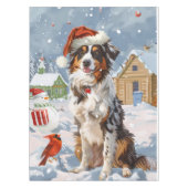 オーストラリアの羊飼い冬のワンダーランドクリスマス テーブルクロス (正面)