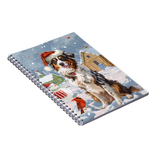 オーストラリアの羊飼い冬のワンダーランドクリスマス ノートブック (右側)