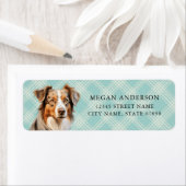 オーストラリアの羊飼い差出人住所ラベル ラベル (インサイチュ)