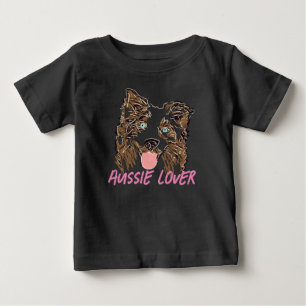 オーストラリアの羊飼い恋人 ベビーTシャツ