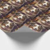 オーストラリアの羊飼い新年 ラッピングペーパー (角)