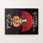 オーストラリアの羊飼い最もキュートなカボチャのパッチJi ジグソーパズル (横)